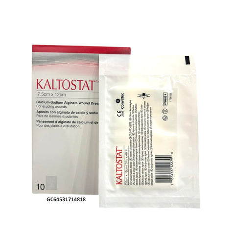 Convatec Kaltostat Calcium-Sodium Alginate Wound Dressing 7.5cm x 12cm (168212) 10's