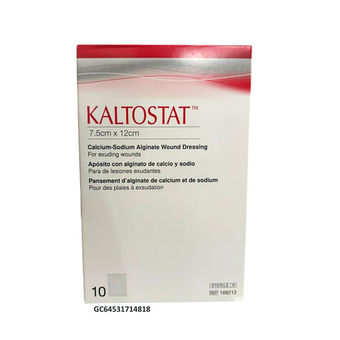 Convatec Kaltostat Calcium-Sodium Alginate Wound Dressing 7.5cm x 12cm (168212) 10's