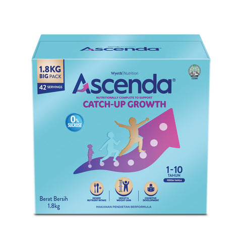S-26 Ascenda Catch-Up Growth Milk Formula 1.8kg (For Children 1-10 Years)