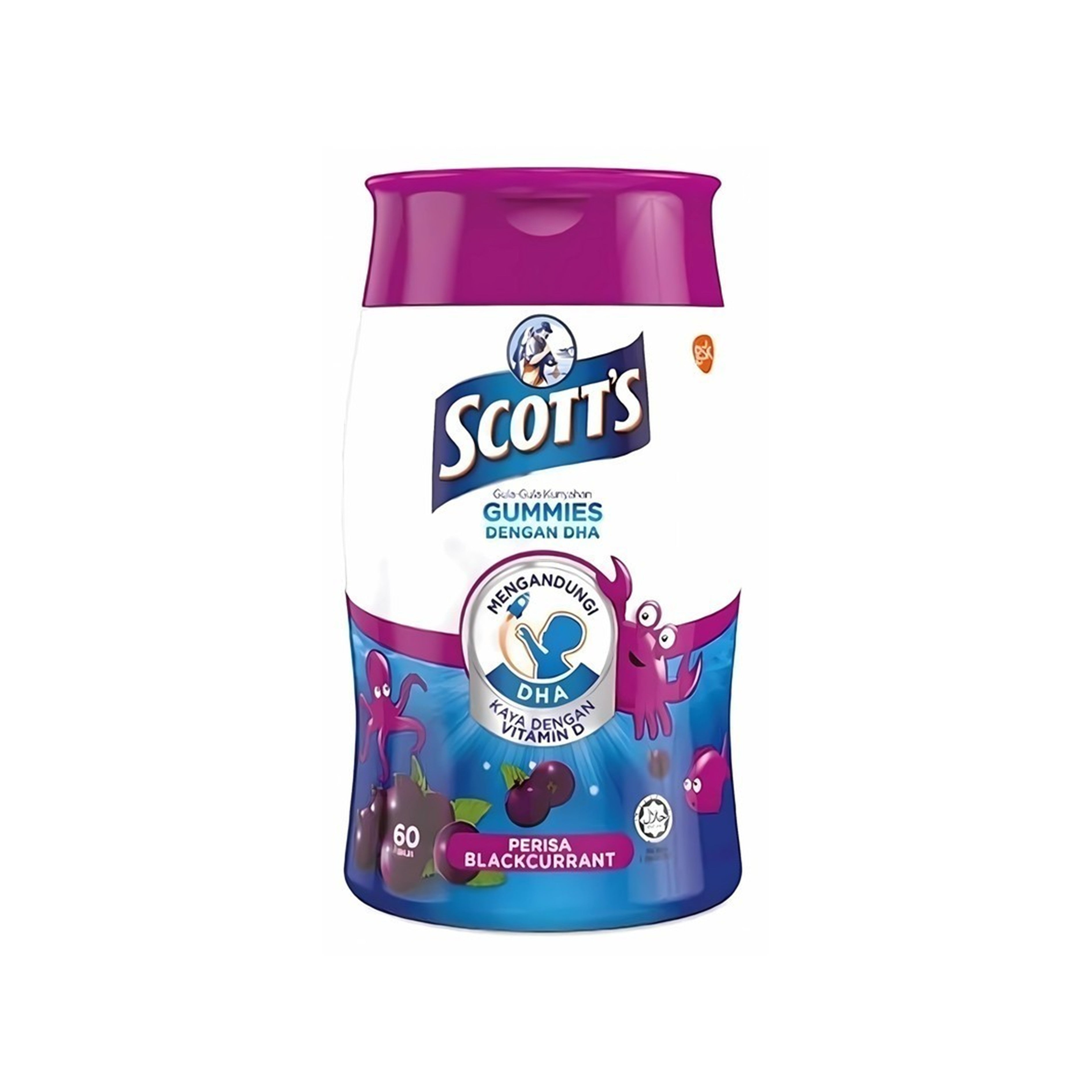 Scott's DHA Gummies (Blackcurrant Flavour) 60's