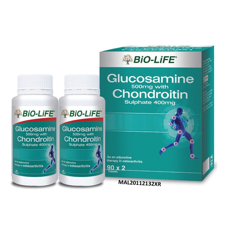 Bio-Life Glucosamine 500mg with Chondroitin Sulphate 400mg Tablet 2x90's