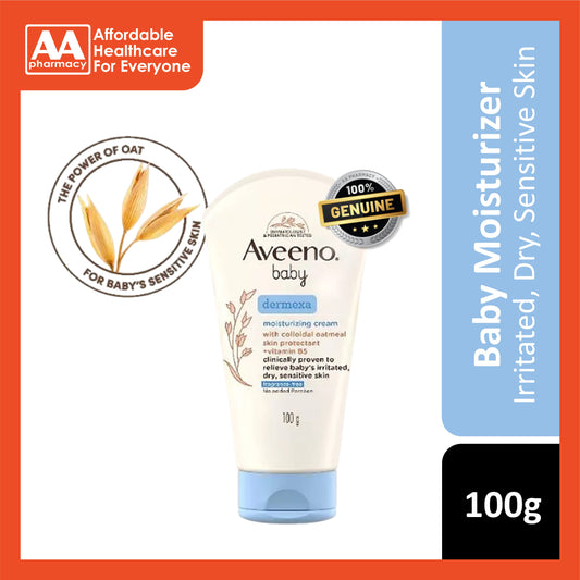Aveeno Baby Dermexa Moisturizing Cream with Colloidal Oatmeal + Vitamin B5 (Fragrance-Free) 100g