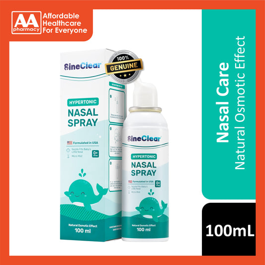 SineClear Hypertonic Nasal Spray 100mL (For Babies 0+ Months)