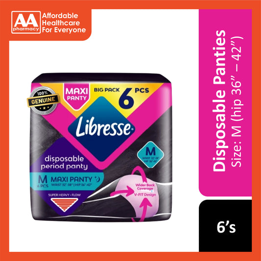 Libresse Maxi Disposable Panties (Size M, Hip 36- 42) 6's
