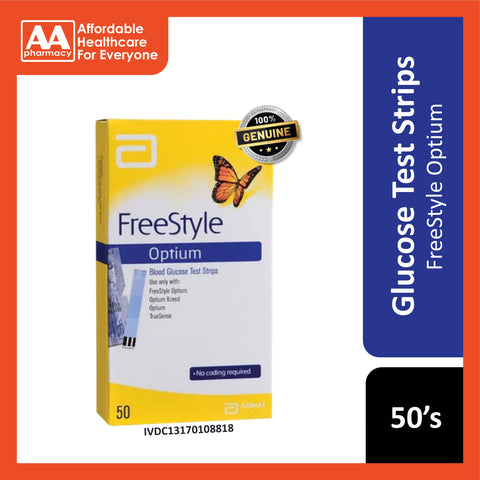 Abbott FreeStyle Optium Blood Glucose Test Strip 50's