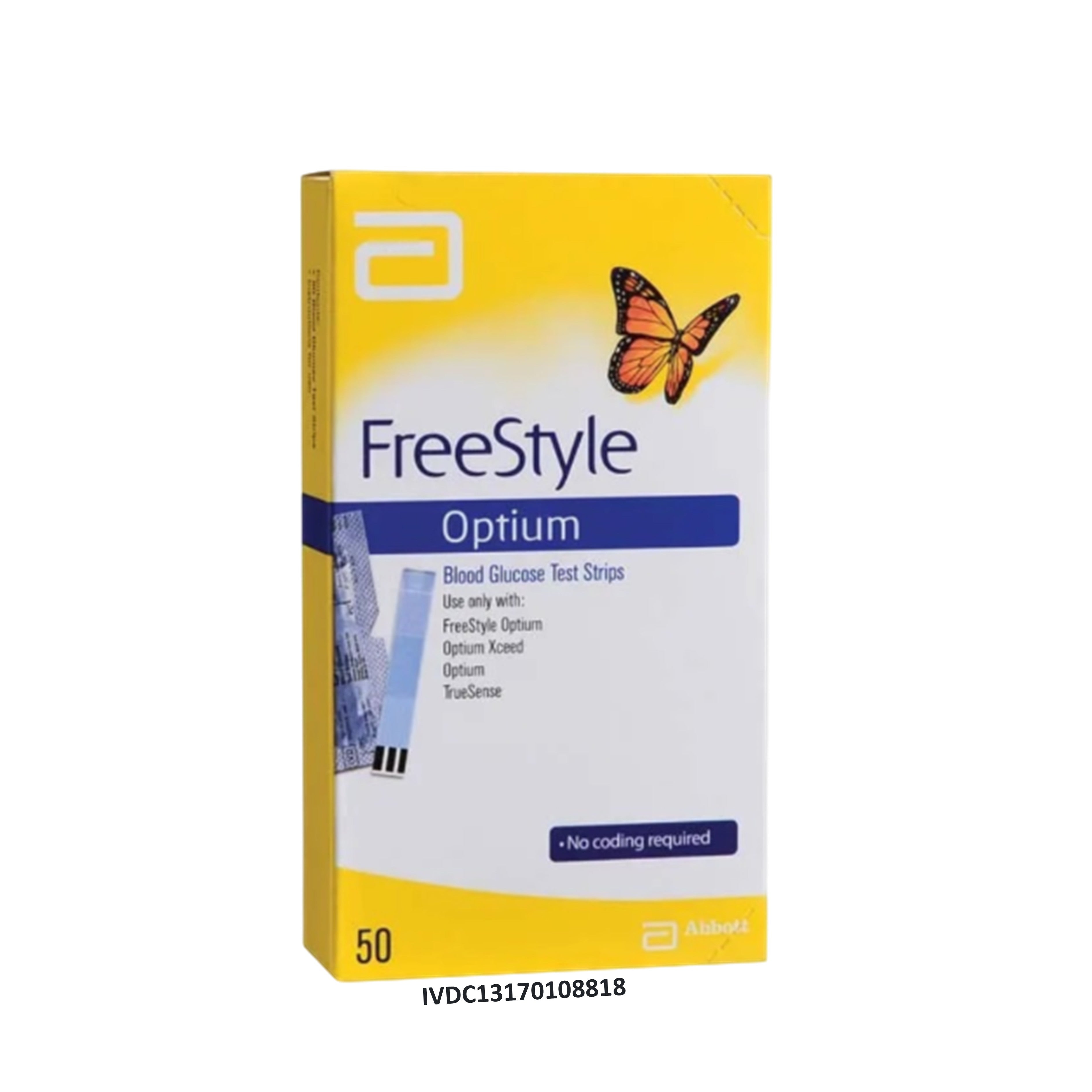 Abbott FreeStyle Optium Blood Glucose Test Strip 50's