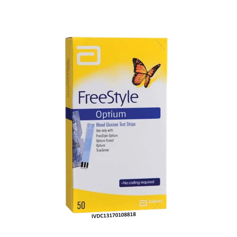 Abbott FreeStyle Optium Blood Glucose Test Strip 50's