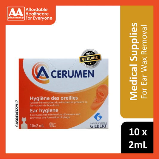 A-Cerumen Single Doses for Ear Hygiene 10x2mL