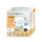 Absorba Conti-Fit Plus Adult Diapers Size L 10's (110-160cm / 43-63 inches)