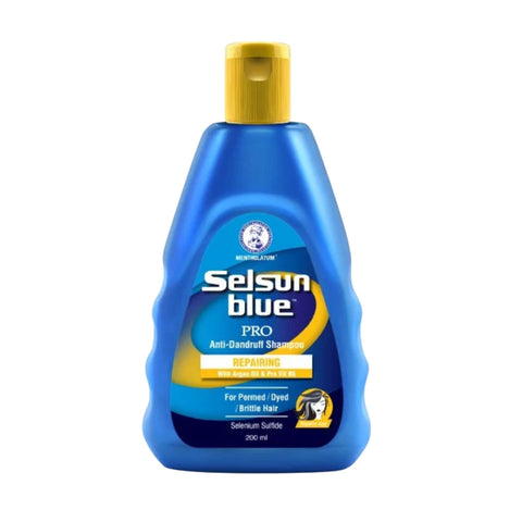 Selsun Blue PRO Anti-Dandruff Shampoo 200mL (Repairing with Argan Oil & Pro Vit B5)