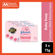 Johnson's Blossoms Baby Soap (Delicate Floral Fragrance) 3x75g