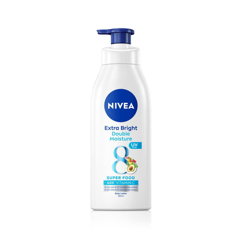 Nivea Body Lotion (Extra Bright, Double Moisture with UV Filter) 380mL