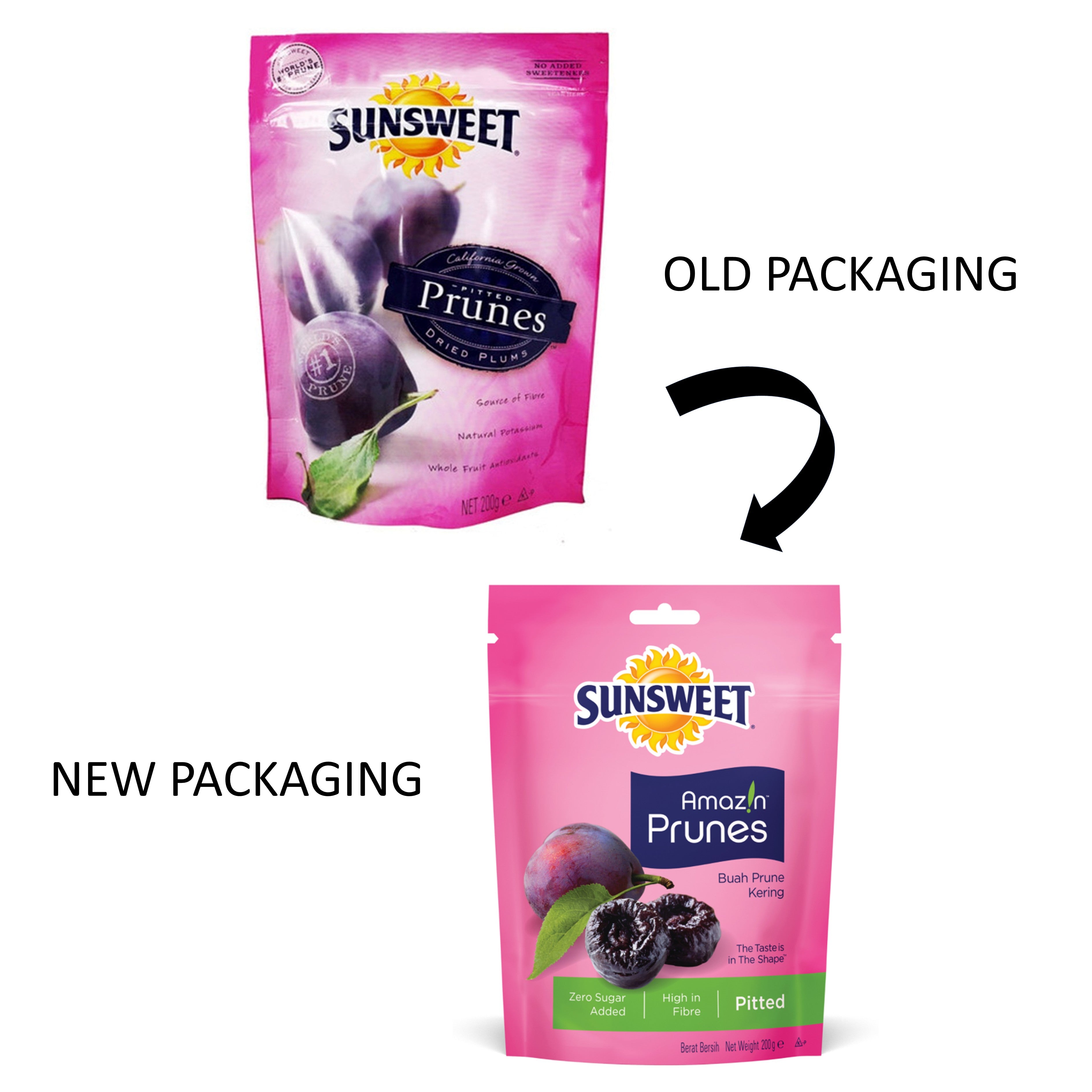 Sunsweet Amaz!n Prunes 200g (Zipper Pouch)