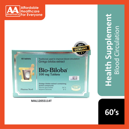 Pharma Nord Bio-Biloba (Ginkgo Biloba Extract) 100mg Tablet 60's
