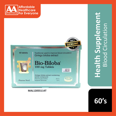 Pharma Nord Bio-Biloba (Ginkgo Biloba Extract) 100mg Tablet 60's
