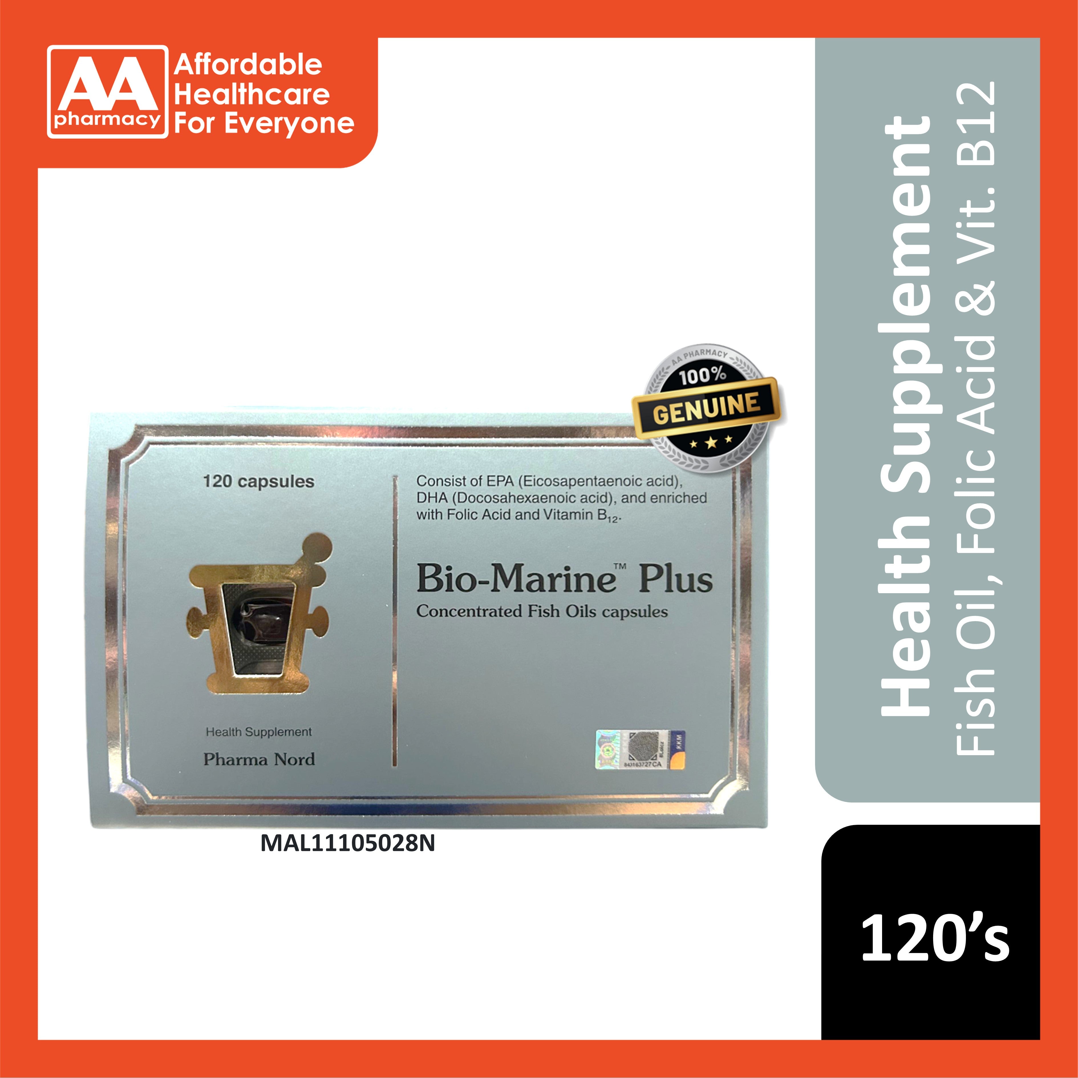 Pharma Nord Bio-Marine Plus Concentrated Fish Oils Capsule 120's – AA ...