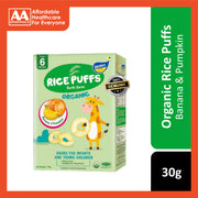 Tenten Organic Rice Puffs (Banana & Pumpkin) 30g - For 6 Months+
