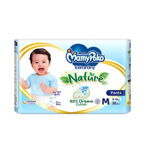 MamyPoko Extra Dry Nature Pants Size M 38's (6-12kg)