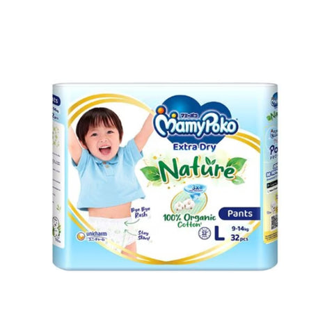MamyPoko Extra Dry Nature Pants Size L 32's (9-14kg)