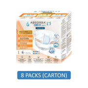 Absorba Conti-Fit Soft Adult Diapers Size L 9's (100-135cm / 39-53 inches) [8 Packs/Carton]