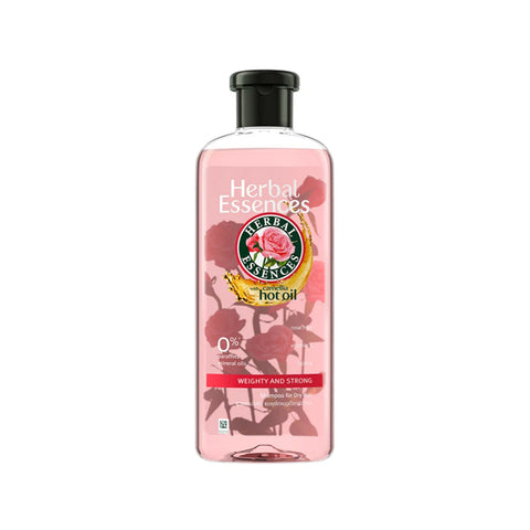 Herbal Essences (Rosehip and Jojoba - Weighty and Strong) Shampoo 400mL (With Camellia Hot Oil)