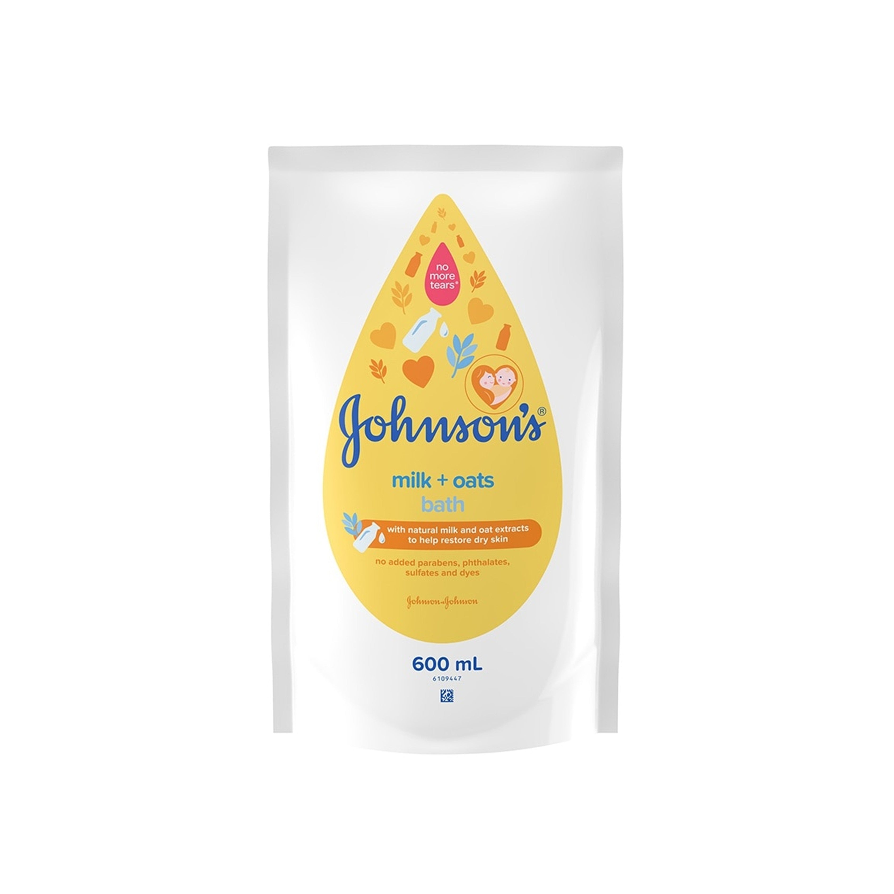 Johnson's Milk + Oats Bath (Refill) 600mL