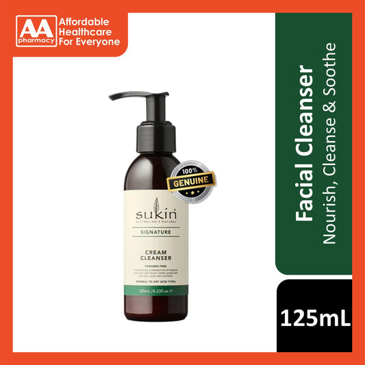 Sukin Signature Cream Cleanser 125mL (Pump)