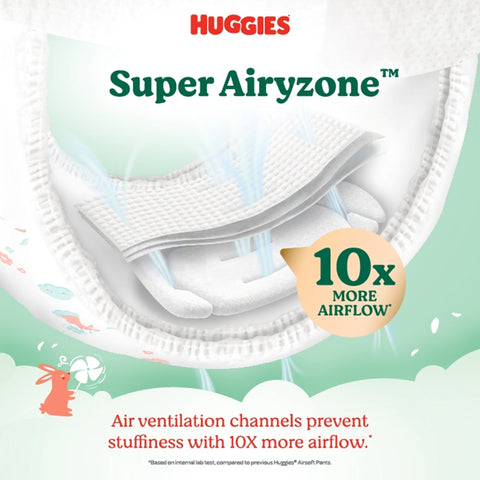 Huggies Air Soft Baby Pants Diapers Size L 36's (For 9-14kg)