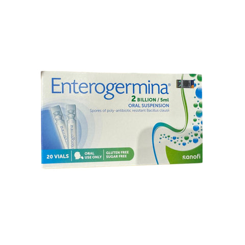 Enterogermina (Spores of Poly-Antibiotic Resistant Bacillus clausii) Oral Suspension 2 Billion/5mL 20's