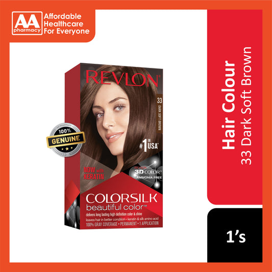 Revlon ColorSilk Beautiful Color 33 Dark Soft Brown