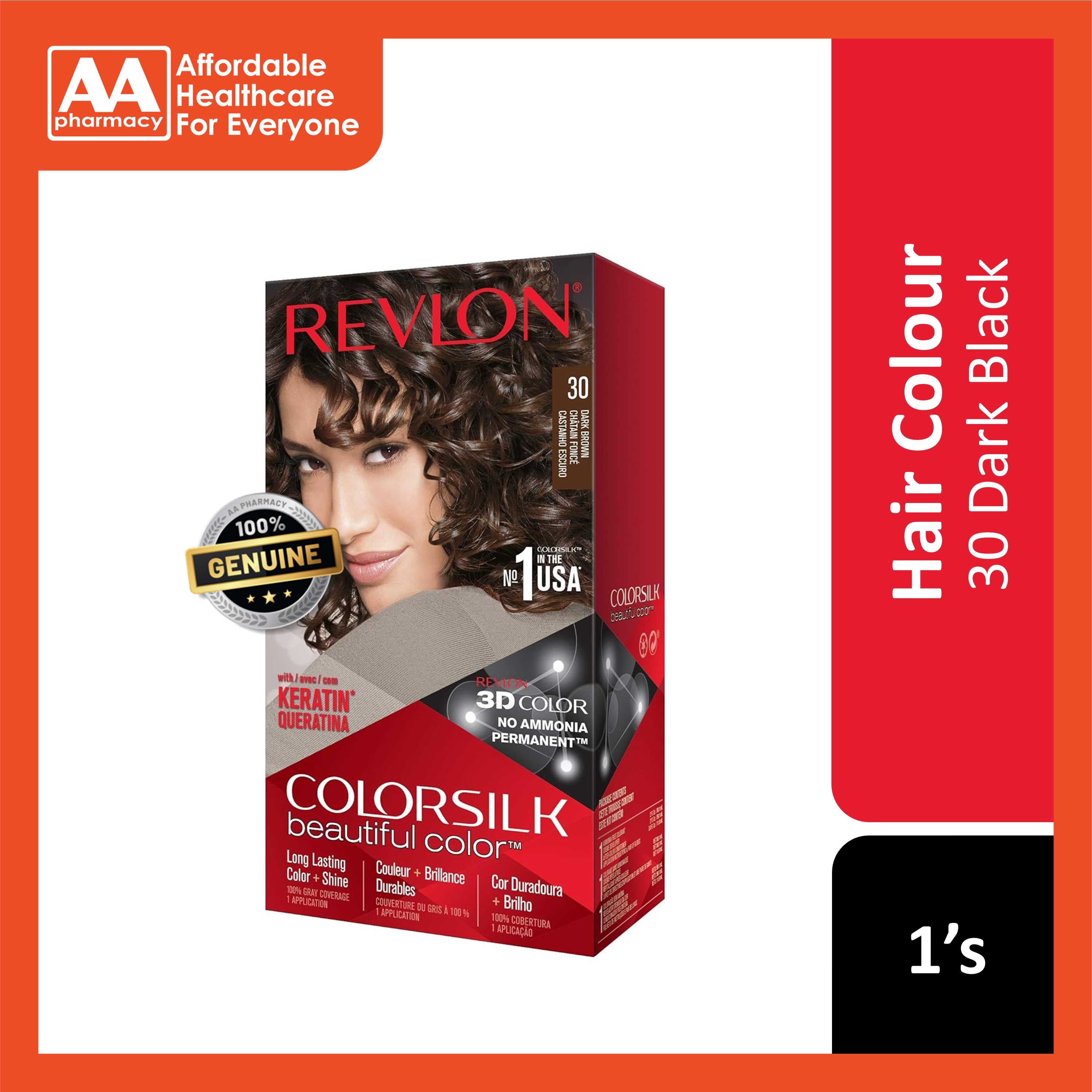 Revlon ColorSilk Beautiful Color 30 Dark Brown