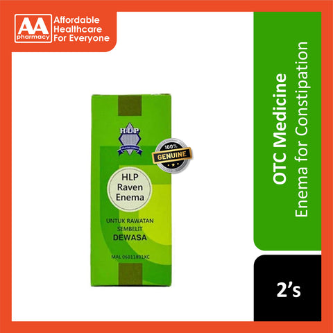 HLP Raven Enema for Adult 20mL 2's