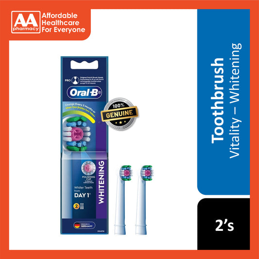 Oral-B Vitality Whitening Replacement Brush Head 2's
