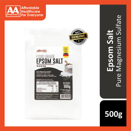 Naturie Food Grade Epsom Salt (Pure Magnesium Sulfate) 500g