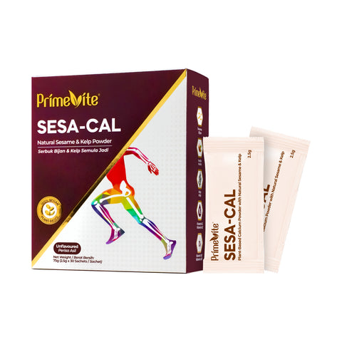 PrimeVite Sesa-Cal (Natural Sesame and Kelp Powder) Sachet 2.5gx30's (Unflavoured)
