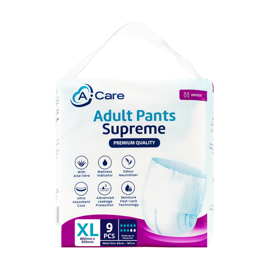 A-Care Supreme Adult Pants Size XL 9's (82-167cm)