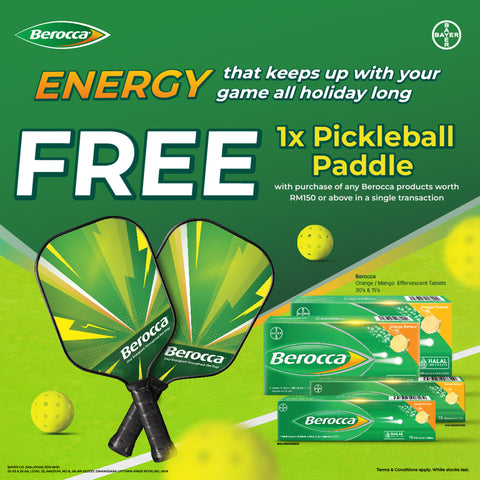 [NOT FOR SALE] AA FG: Berocca Pickleball Paddle 1's