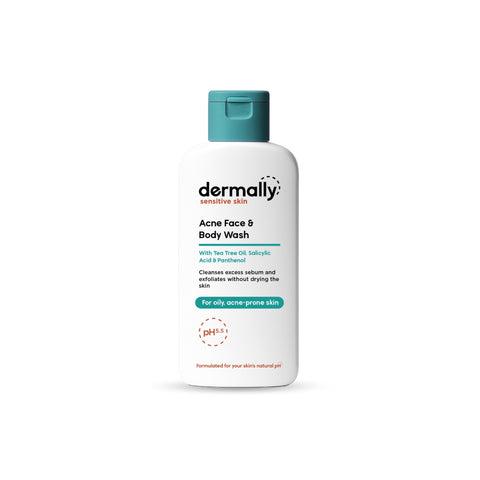 Dermally Sensitive Skin Acne Face and Body Wash 70mL