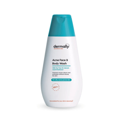 Dermally Sensitive Skin Acne Face and Body Wash 200mL