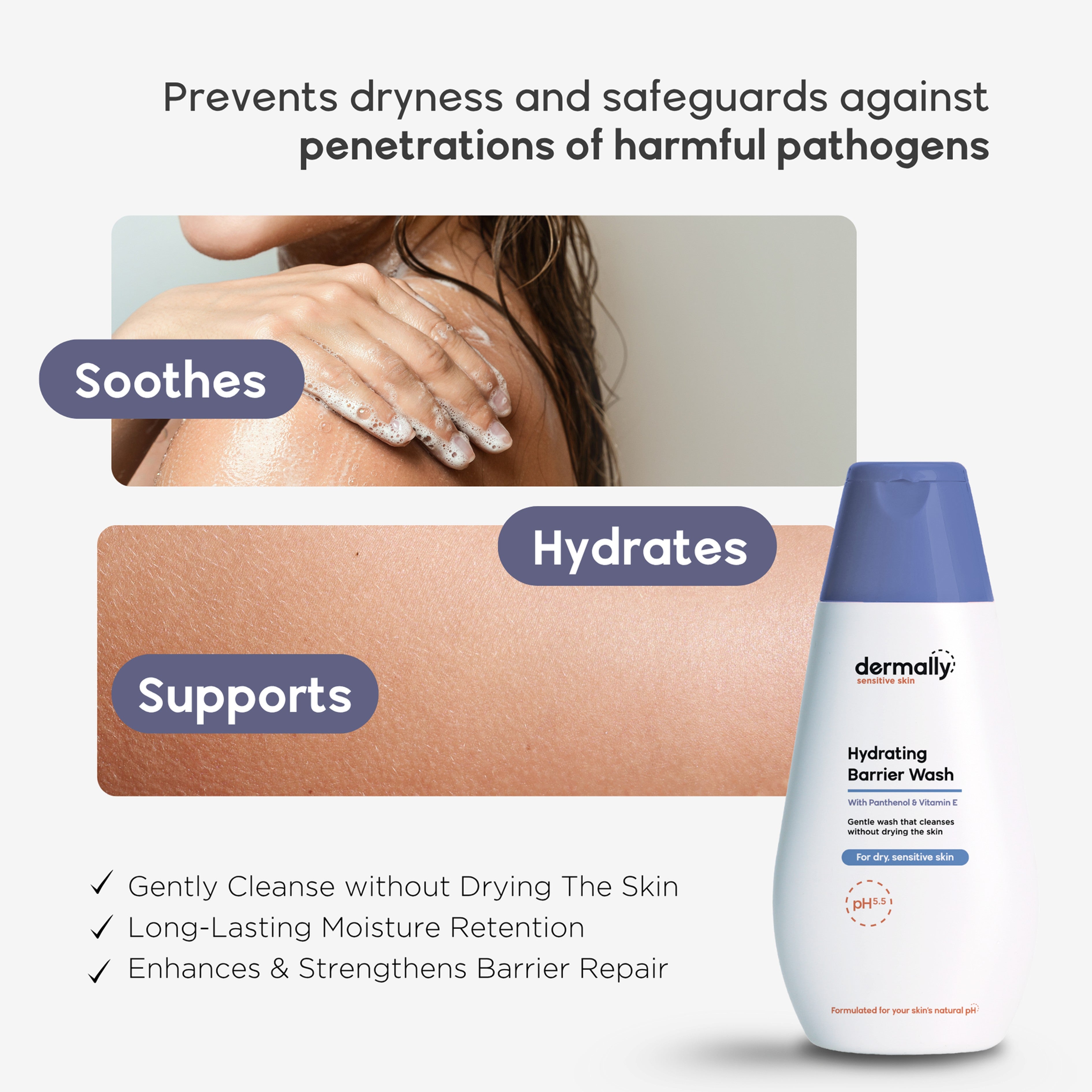 Dermally Sensitive Skin Hydrating Barrier Wash 70mL