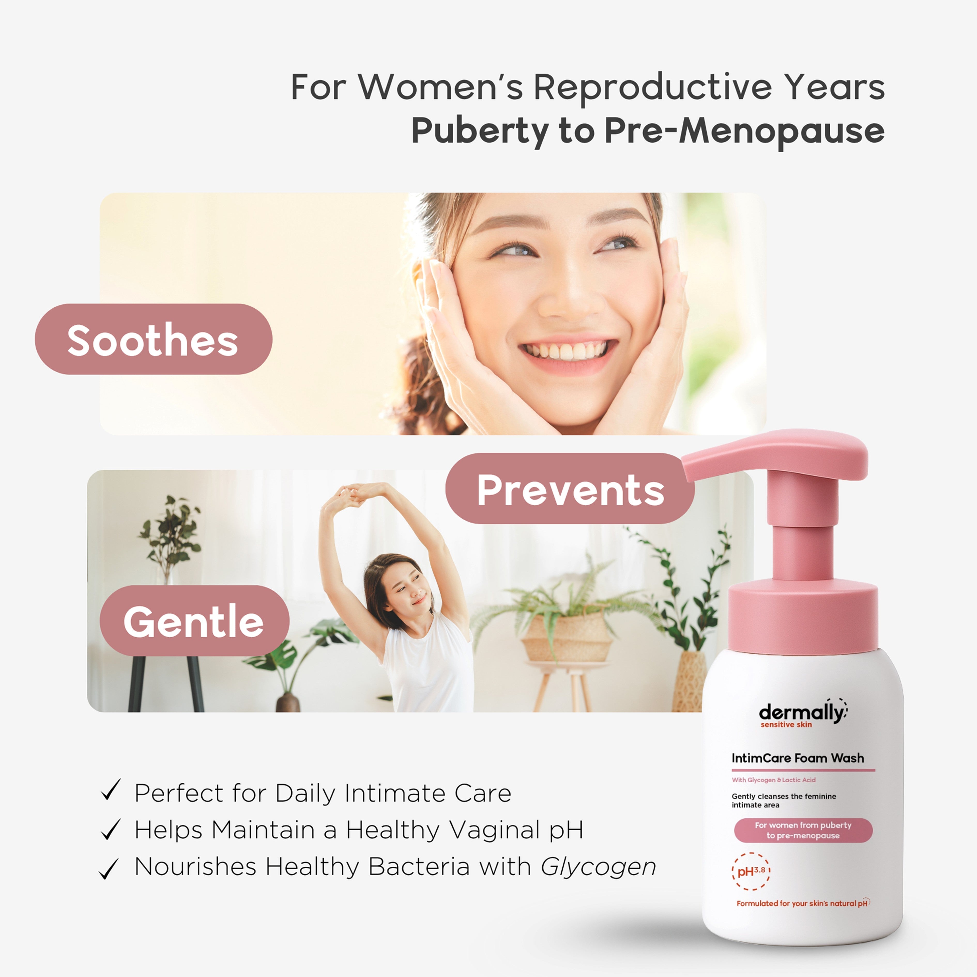 Dermally Sensitive Skin IntimCare Foam Wash 50mL