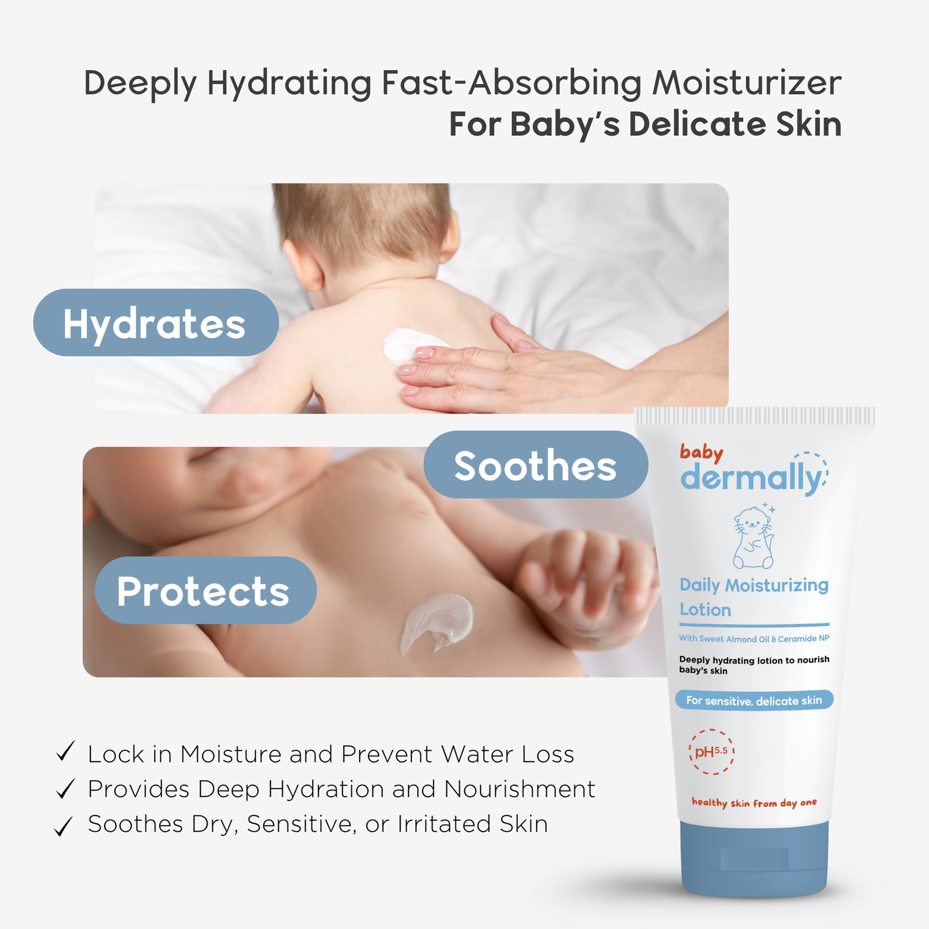 Baby Dermally Daily Moisturizing Lotion 150mL