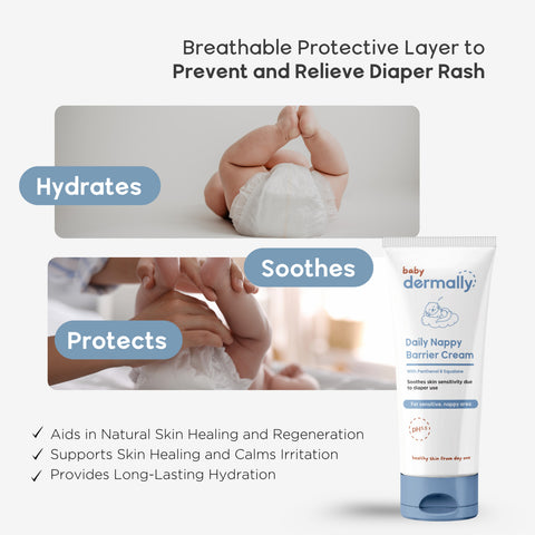 Baby Dermally Daily Nappy Barrier Cream 100mL