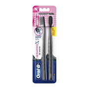 Oral-B Toothbrush (SensitiveX 3D White with Charcoal, Ultra Soft) 2's