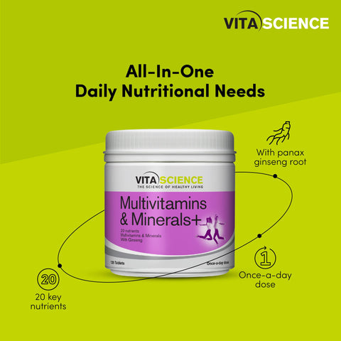 VitaScience Multivitamin and Minerals+ Tablets 120's