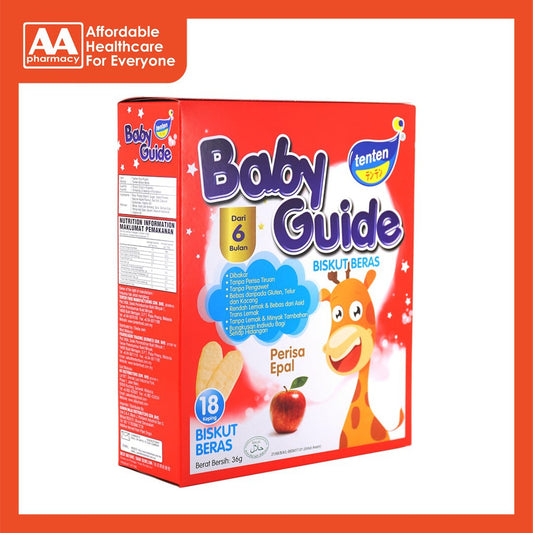 Tenten Baby Guide Rice Rusks (Apple) 36g
