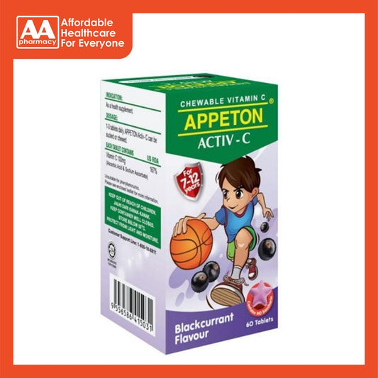 Appeton Activ-C (Blackcurrant) Chewable Tablet 60's