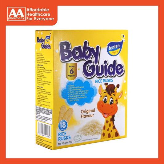 Tenten Baby Guide Rice Rusks (Original) 36g