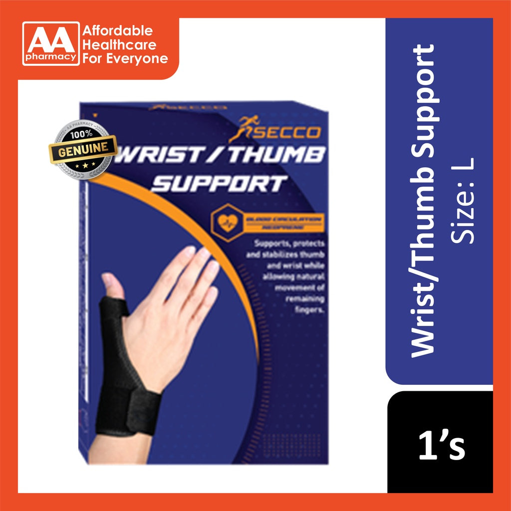 Secco Wrist & Thumb Support (Size: S/M/L/XL)