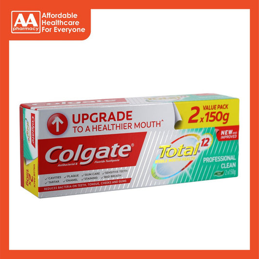 Colgate Total Professional Clean Toothpaste 2x150g
